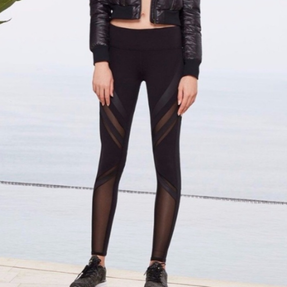 ALO YOGA Epic legging high-waisted xxs mesh pants